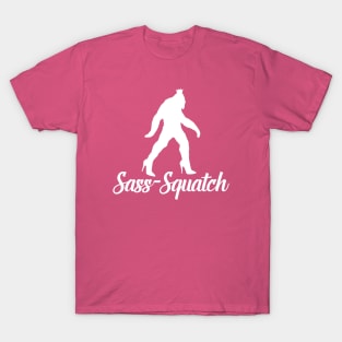 Sass Squatch white T-Shirt
